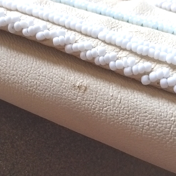 Vintage WALBAXG British Hong Kong Hand Beaded Leather Shoulder Bag Clutch Purse. - Picture 10 of 16